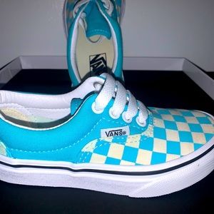 Vans Pale Blue Checker Classic Style